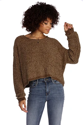 Flix And Chenille Pullover