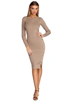 Snap It To Me Midi Dress