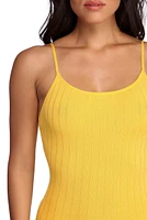 Sleek Style Ribbed Midi Dress