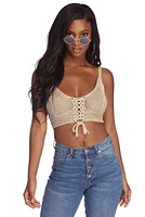 The Loop Crotchet Crop Top