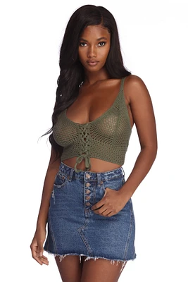The Loop Crotchet Crop Top