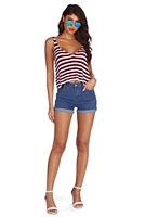 Americana Flow Striped Tank Top