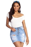 Weekend Mode Ribbed Bodysuit