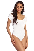 Weekend Mode Ribbed Bodysuit