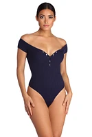 Body Language Off Shoulder Bodysuit