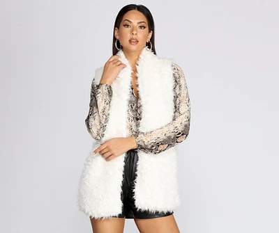 Feelin' Frisky Faux Fur Vest