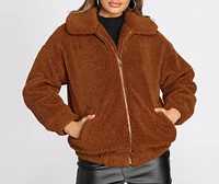 On It Over-sized Teddy Jacket