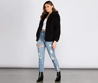 On It Over-sized Teddy Jacket