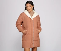 Cozy Up Long Line Puffer Jacket