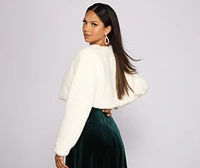 Luxe Faux Fur Cropped Jacket