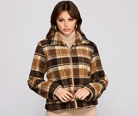 Play On Plaid Wubby Knit Jacket