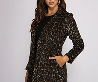 Classic And Chic Leopard Print Coat