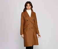 Major Trendsetter Faux Wool Long Coat