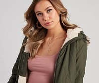 Serious Chills Quilted Puffer Wubby Jacket