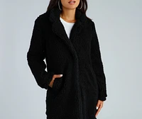 Elevated Glamour Faux Fur Longline Jacket
