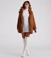 Always Luxe Faux Fur Long Coat