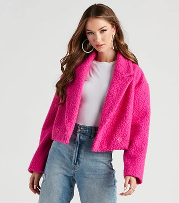 Cozy The City Faux Sherpa Coat