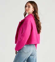 Cozy The City Faux Sherpa Coat