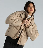 Cold Times Hoodie Puffer Jacket