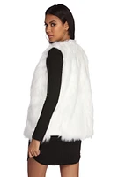 Here Faux A Good Time Fur Vest