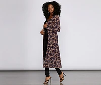 Workin' Woman Velvet Burnout Duster