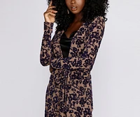 Workin' Woman Velvet Burnout Duster
