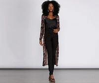 Workin' Woman Velvet Burnout Duster