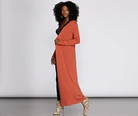 Stunning Simplicity Knit Duster