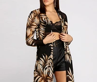 On A Tropical Getaway Mesh Duster