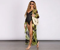 On Vacay Tropical Mesh Duster