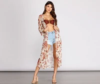 Fresh And Floral Mesh Duster