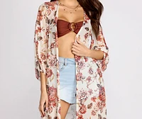 Fresh And Floral Mesh Duster