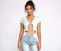 Totally Fab Ribbed Cropped Cardigan