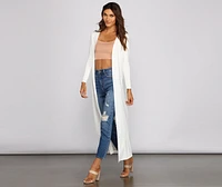 Bringing Knit Back To Basics Duster