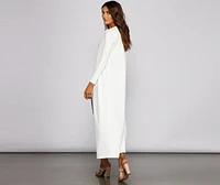 Bringing Knit Back To Basics Duster