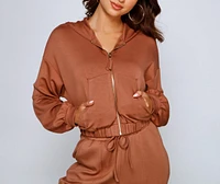 Trendsetting Babe Zip-Up Hoodie