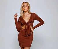 Seams Come True Tie Front Top