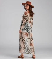 Tropical Toucan Long Mesh Duster