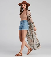 Tropical Toucan Long Mesh Duster