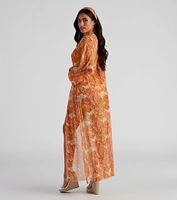 Retro Getaway Long Mesh Duster