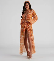 Retro Getaway Long Mesh Duster