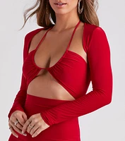 Flirt With Desire Long Sleeve Bolero