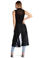 The Sheer Mesh Vest Duster