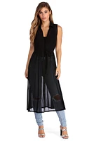 The Sheer Mesh Vest Duster