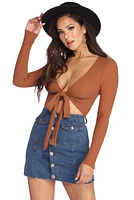 Get With Knit Crop Top