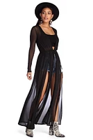 Sheer-ly On Trend Mesh Duster