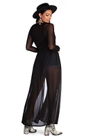 Sheer-ly On Trend Mesh Duster