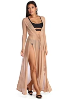 Sheer-ly On Trend Mesh Duster