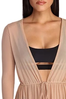 Sheer-ly On Trend Mesh Duster