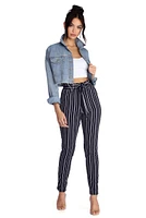 Just A Rumor Cropped Denim Jacket